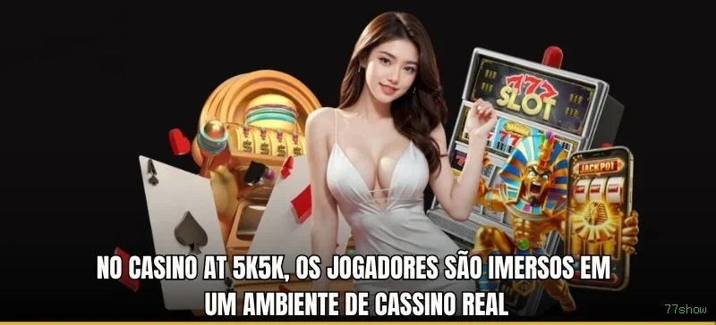 Imagem promocional da 77show mostrando a plataforma e suas vantagens